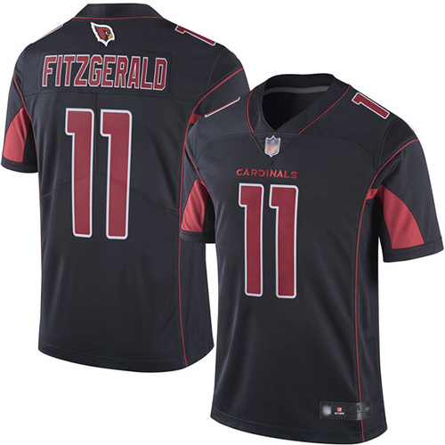 Arizona Cardinals Limited Black Men Larry Fitzgerald Jersey NFL Football #11 Rush Vapor Untouchable->women nfl jersey->Women Jersey